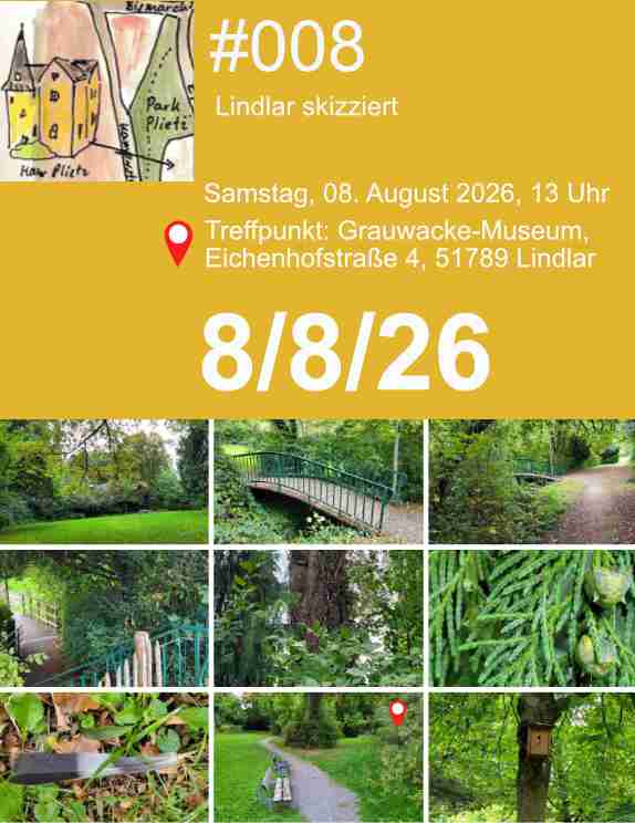 „Lindlar skizziert“ #008 am 08.08.2026